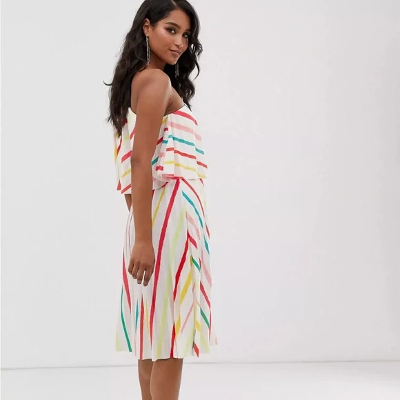 ASOS | Dresses | Asos One Shoulder Pleated Midi Dress | Poshmark
